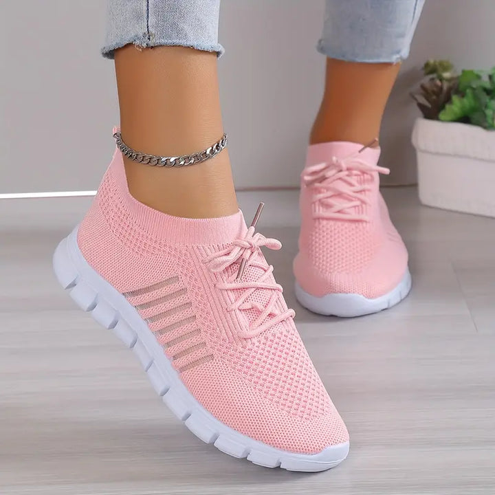 BowLift | Breathable Lace-Up Running Trainer Sneakers