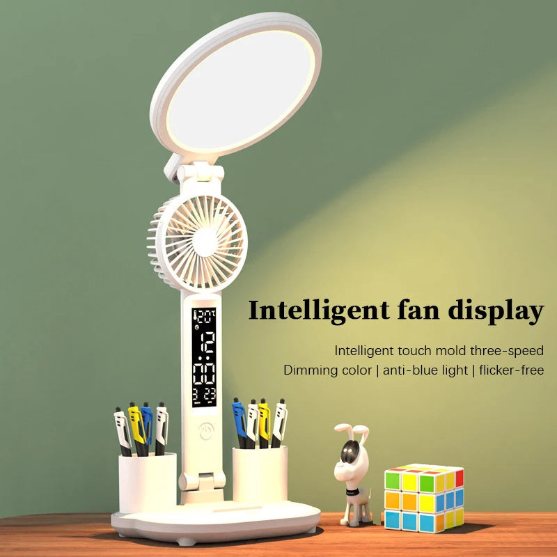 LED clock table lamp with USB. | Bowlift
