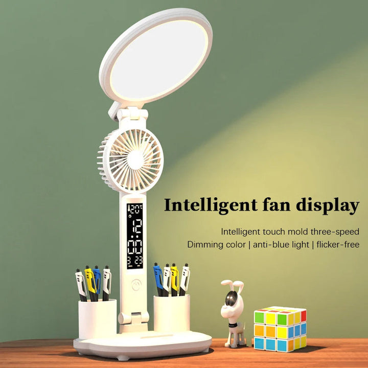 LED clock table lamp with USB. | Bowlift