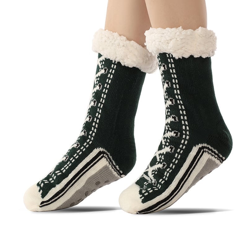 BowLift | Ultra-thick Cashmere Slippers Socks S