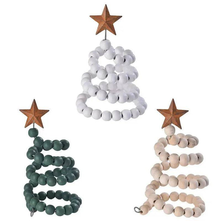 BowLift | Creative Wooden  DIY Twine Wooden Bead Christmas Tree decorations Ornaments