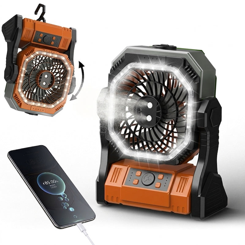 Rechargeable Outdoor Camping Fan Light | Bowlift