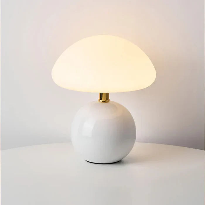 BowLift | Cream Mushroom Lamp - French Vintage Lamp