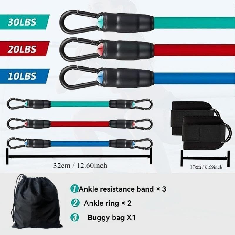 5-Pack Ankle Resistance Band Set Bowlift