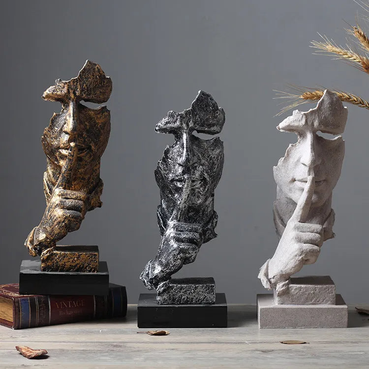Silence Is Gold Miniature Sculpture | Bowlift