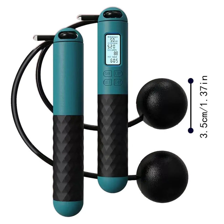 BowLift | Wireless Jump Rope with Counter – Weighted Handles for Home Cardio Workouts