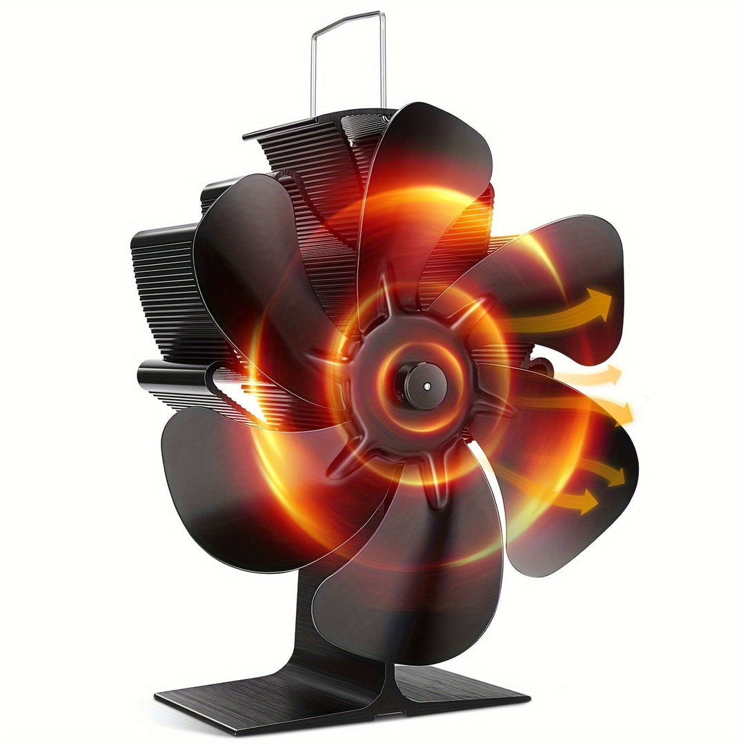 BowLift | ThermoBreeze | Heat Powered Stove Fan – Silent Operation, No Electricity, Efficient Heat Distribution