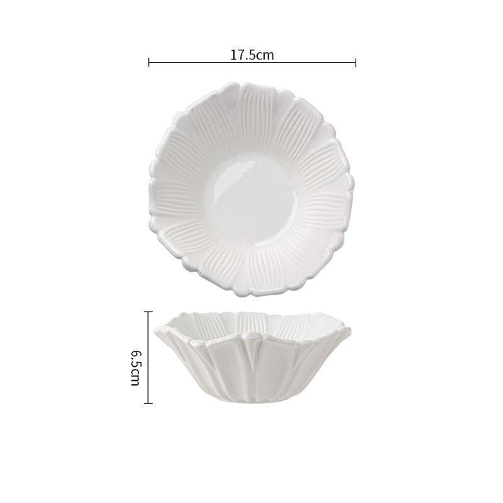 BowLift | Flower Shaped Ceramic Deep Bowl