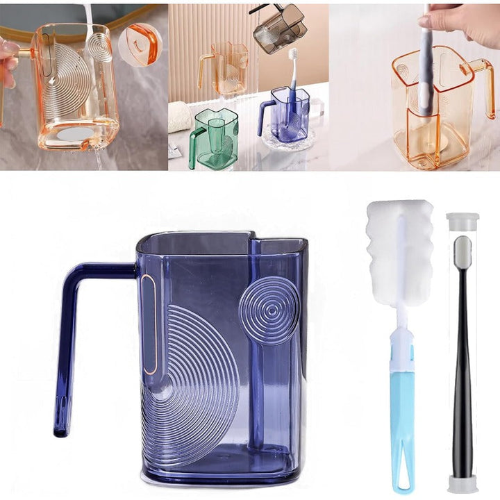 Self-Draining Toothbrush Tumbler Bowlift
