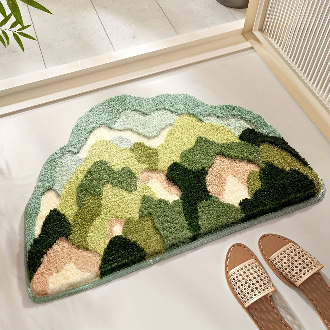 BowLift | FlorSoft - Extra absorbent bath mat with floral pattern