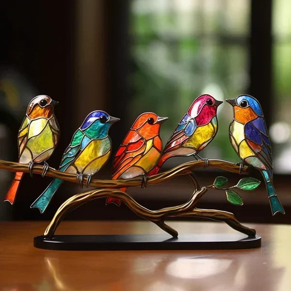 BowLift | Colored glass birds that will brighten your interior