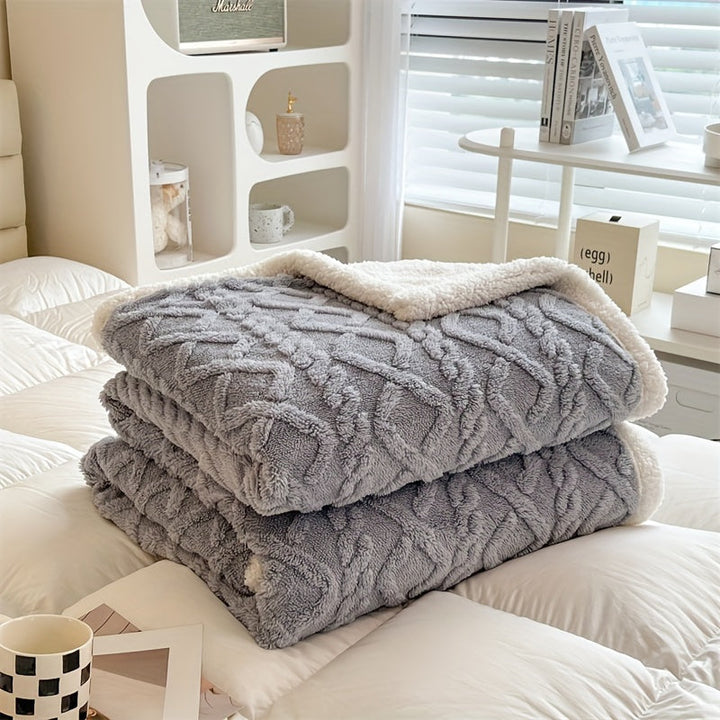 BowLift | Vintage Luxe Reversible Fleece Blanket - Essential for Winter