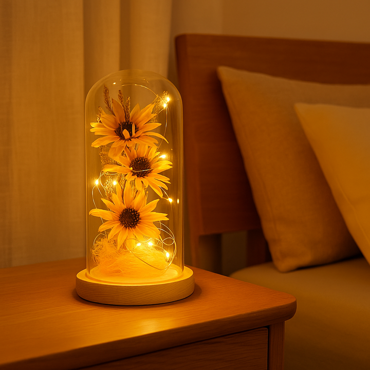 BowLift | ShineBloom - Comfortable sunflower lamp that illuminates and calms every room.