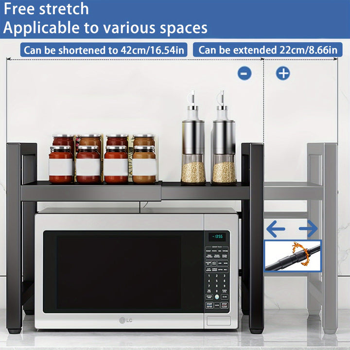 Expandable Microwave Shelf 2 Levels | Bowlift