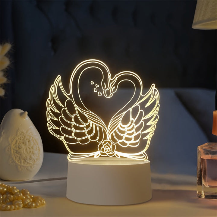 SwaneLume – USB 3D LED Table Lighting Bowlift