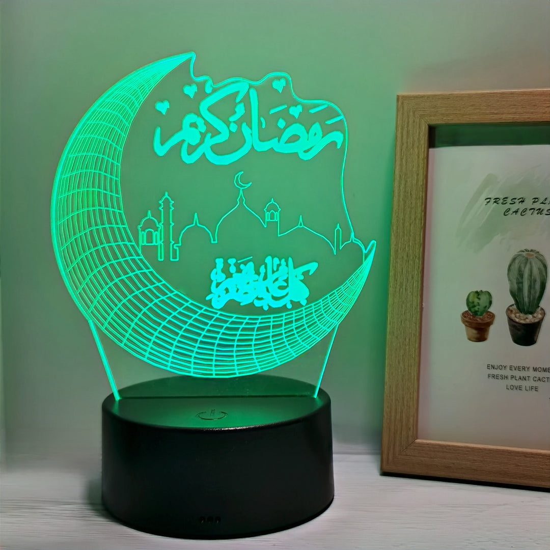 MoonPalace - 3D Color Night Lamp Touch Bowlift