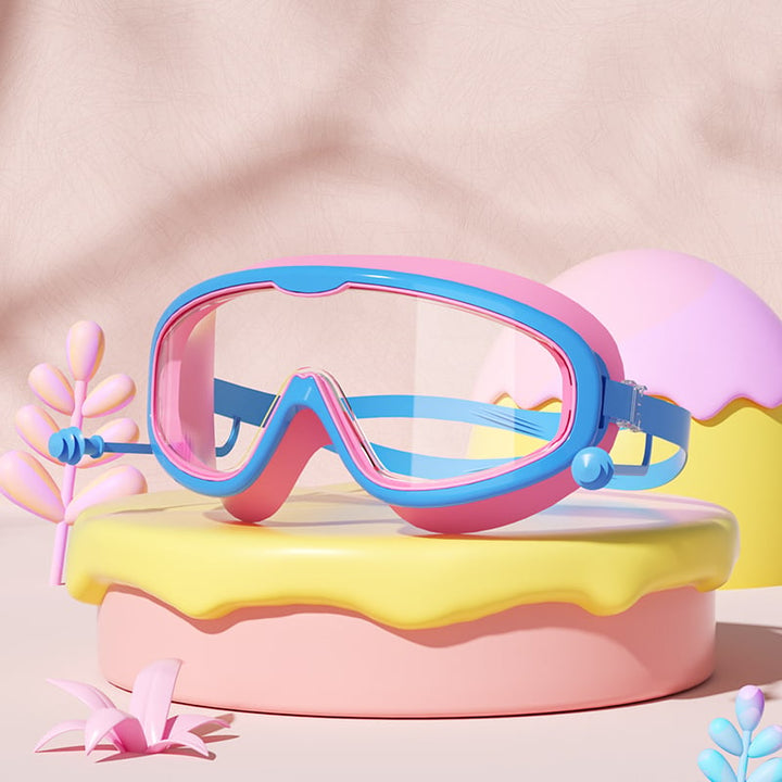 BowLift | HD children's large frame waterproof and anti-fog swimming goggles