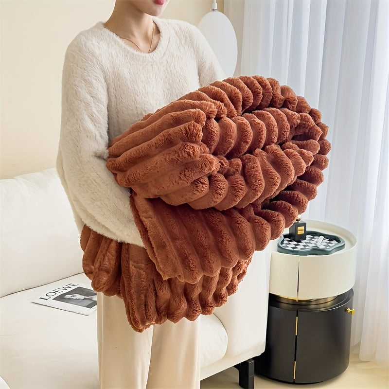 LuxFaux – Luxury Rabbit Fur Blanket for Ultimate Comfort Bowlift