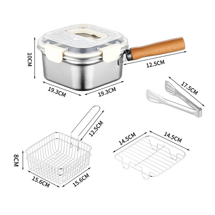 CrispEase Stainless Steel Deep Fryer — Enjoy crispy, healthy meals everywhere at any time completely stress-free! | Bowlift