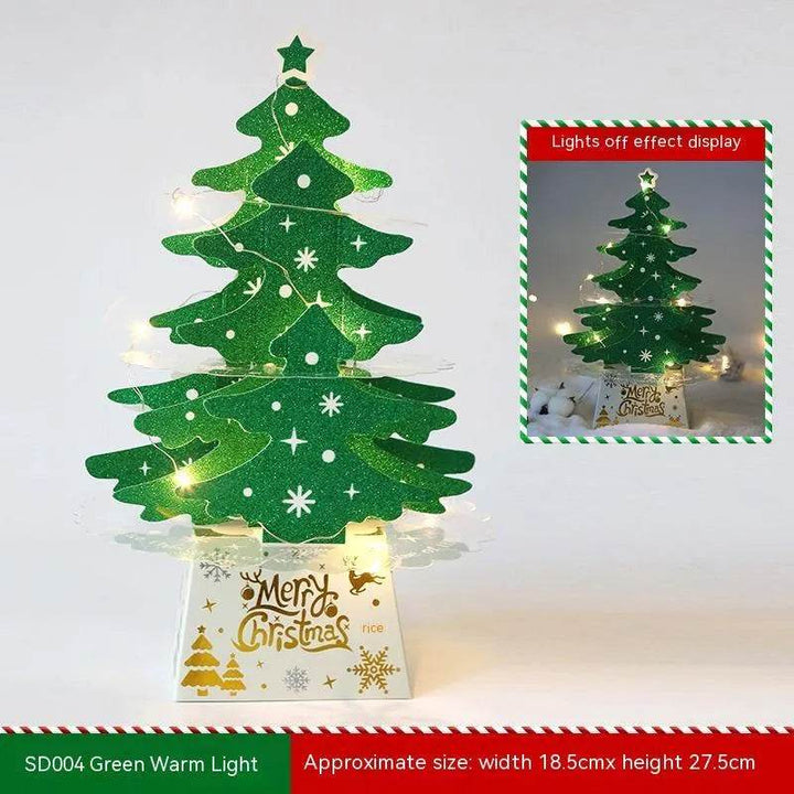 BowLift | Christmas Decorations Mini Desktop Christmas Greeting Card Ornaments