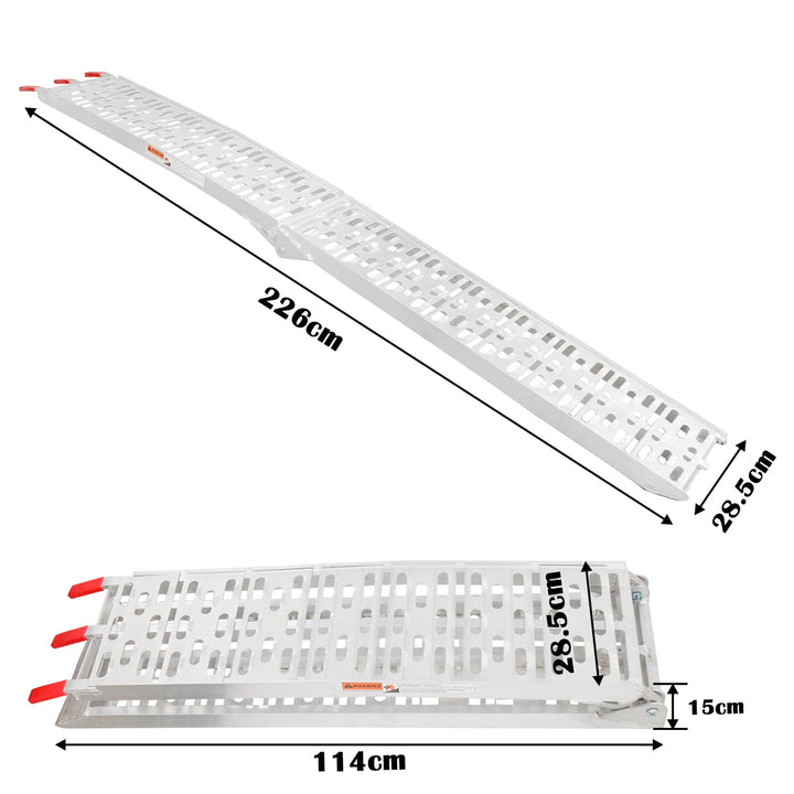 Folding Ramp 340kg Folding Aluminum Loading Ramp Motorcycle | Bowlift