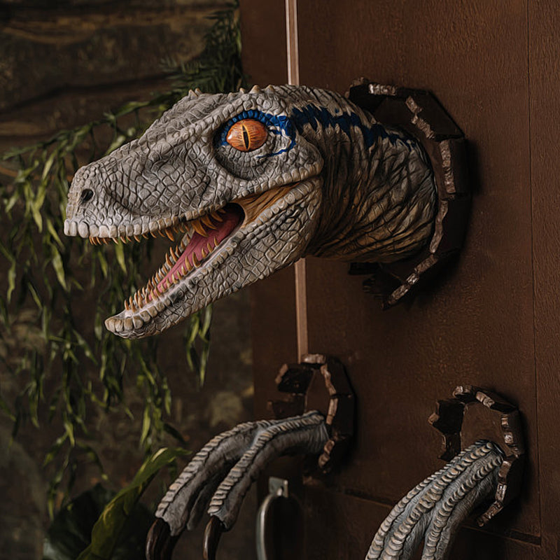 BowLift | Wall Bursting Velociraptor Decorations