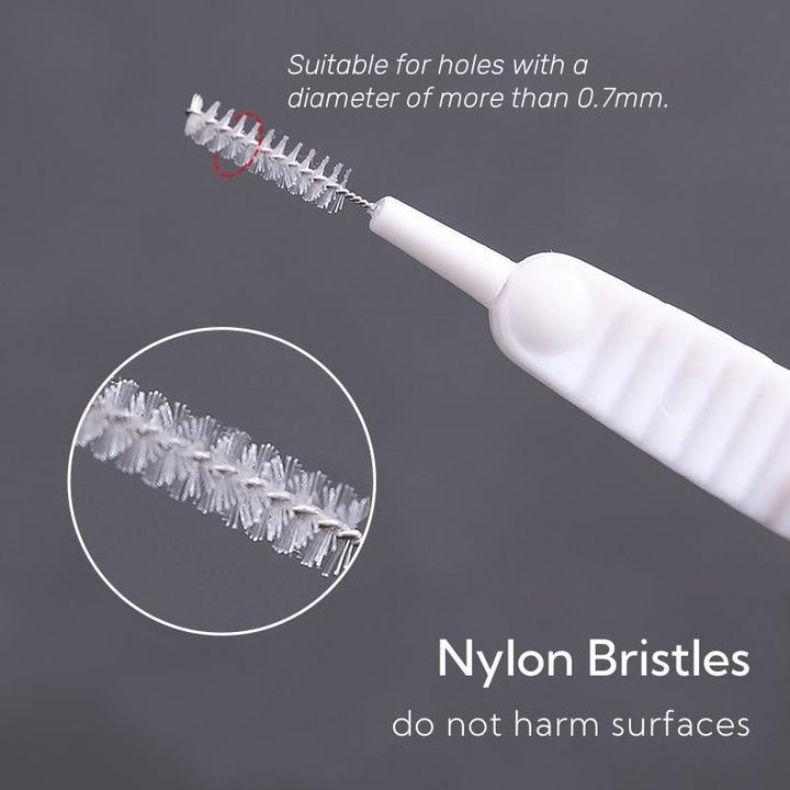BowLift | Precision Cleaning Brush Set | 30-Pack | Nylon Bristles with PP Handle | Multi-Surface Use