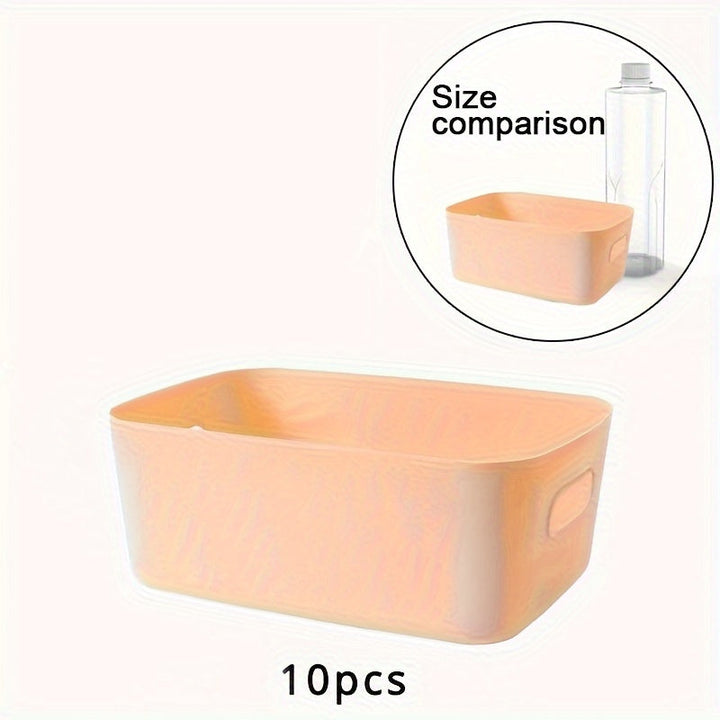 OrganiseerGemak - Set of 10 Wall Storage Boxes for Cosmetics and Snacks Bowlift