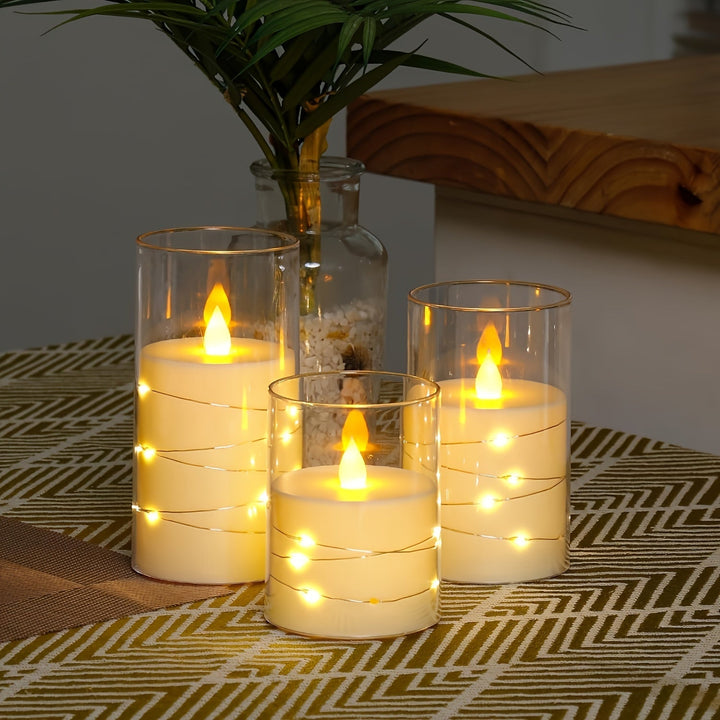 RomanticGlow – LED Candle Set with Remote Control Bowlift