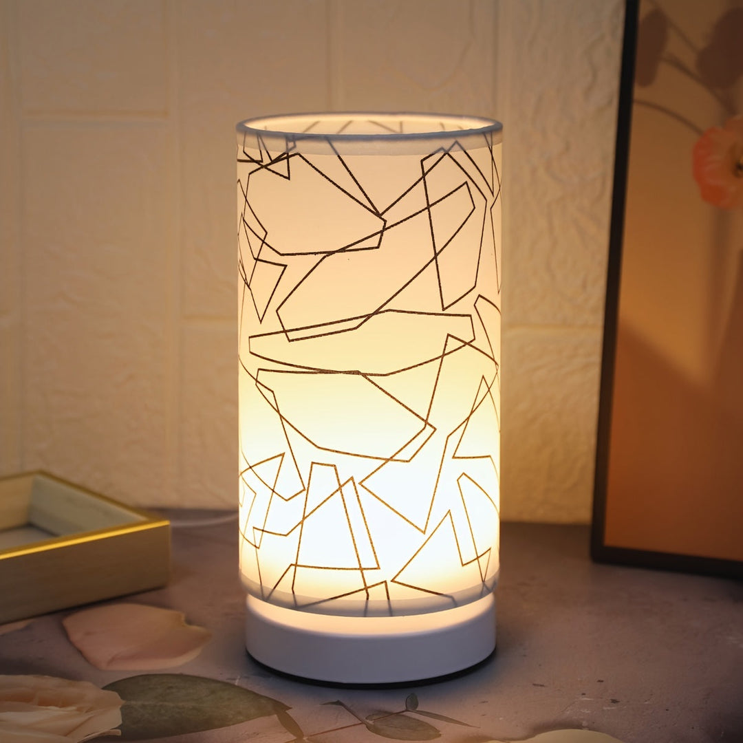 ModernLicht – Illuminated USB Table Lamp in Cylinder Bowlift