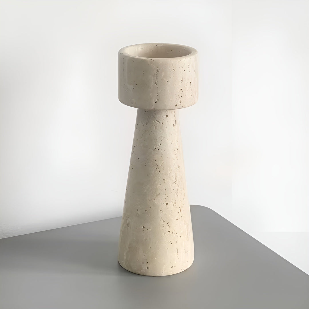 MarBowlifte candle holder made of natural stone – Elegant & Decorative | Polished for taBowlifte, wedding and living space | Bowlift
