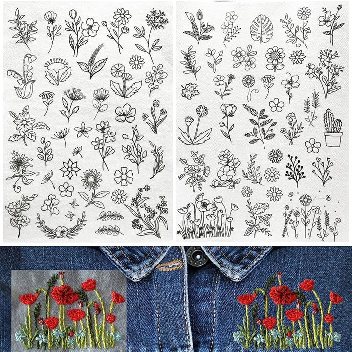 BowLift | Stick flower pattern — Water-soluble designs for crafts