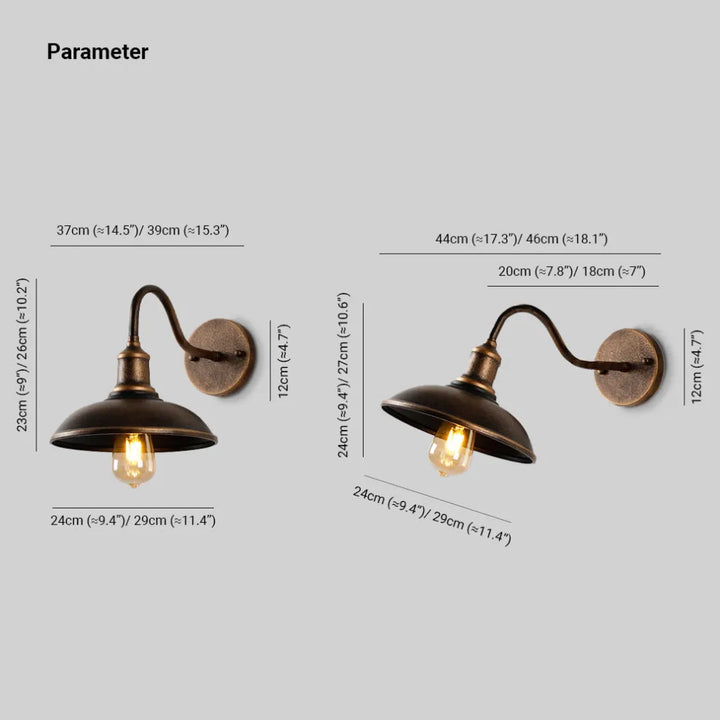 BowLift | Outdoor Wall Lamp Two Colors Minimalist Modern Facade Lighting
