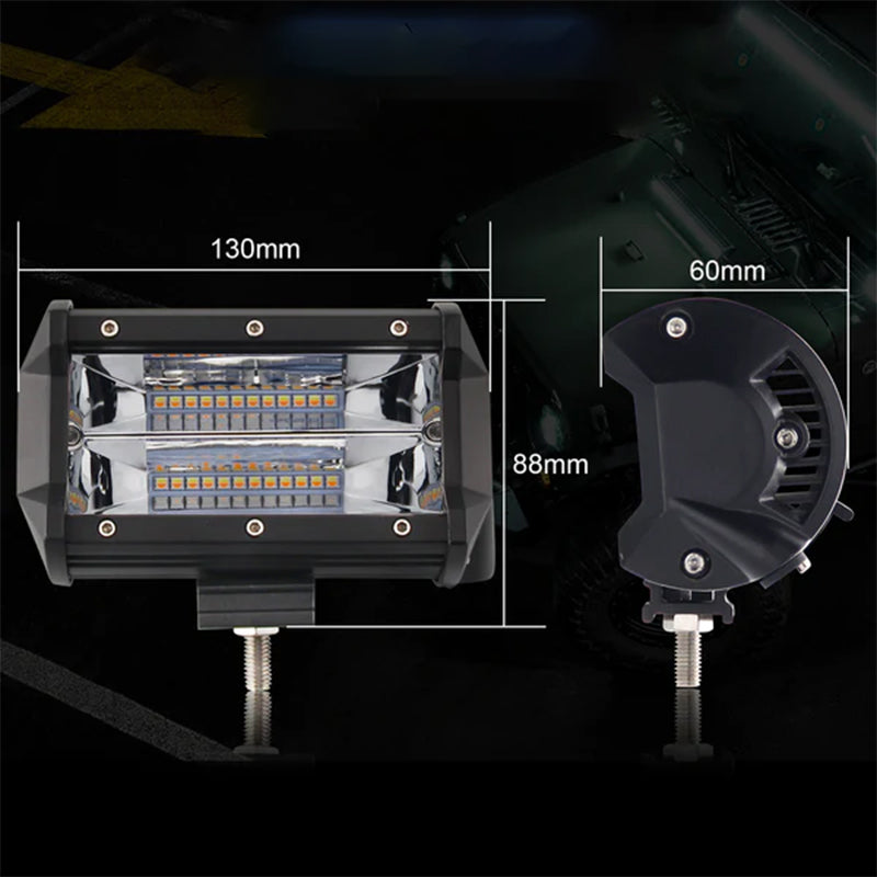 BowLift | 5 Inch Amber White Light Strobe Work Light Pods