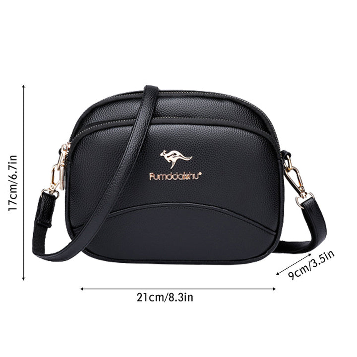 BowLift | Soft Leather Multi-Pocket Shoulder Bag