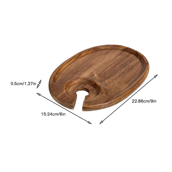 BowLift | Appetizer Plate with Wine Glass Holder