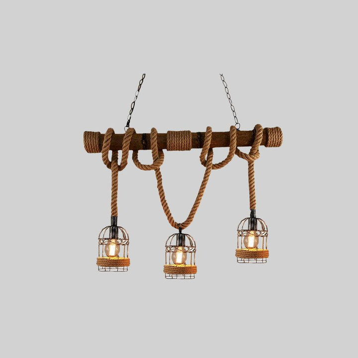 BowLift | AlessioGlow - Retro Metal Wood Pendant Lamp for Atmospheric Interiors