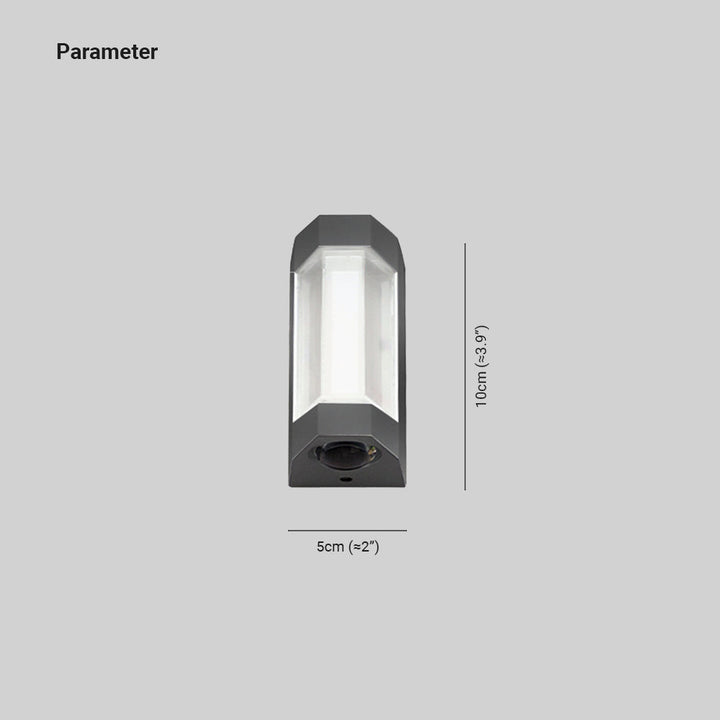 BowLift | Solara Outdoor Wall Lamp – Mains Powered LED Lighting for Garden & Garage