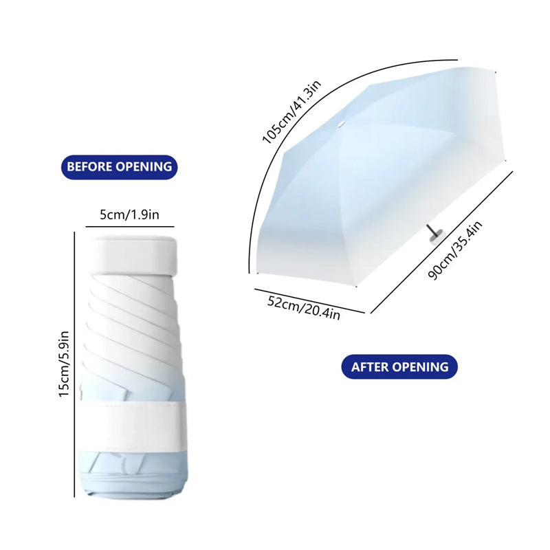 BowLift | Mini Travel Size Rain Sun Umbrella