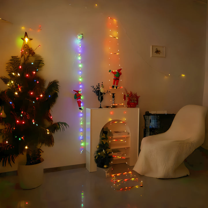 BowLift | Christmas Lights Climbing Santa Ladder Display
