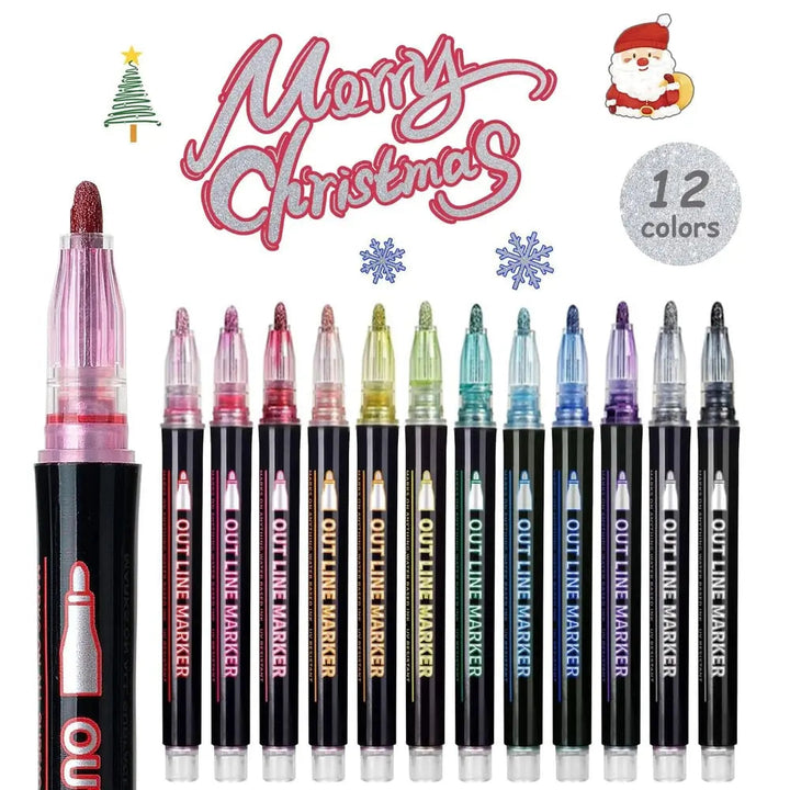 BowLift | StrahlKraft Metallic Marker Set — Make Your Art The Shining Center Of Attention!