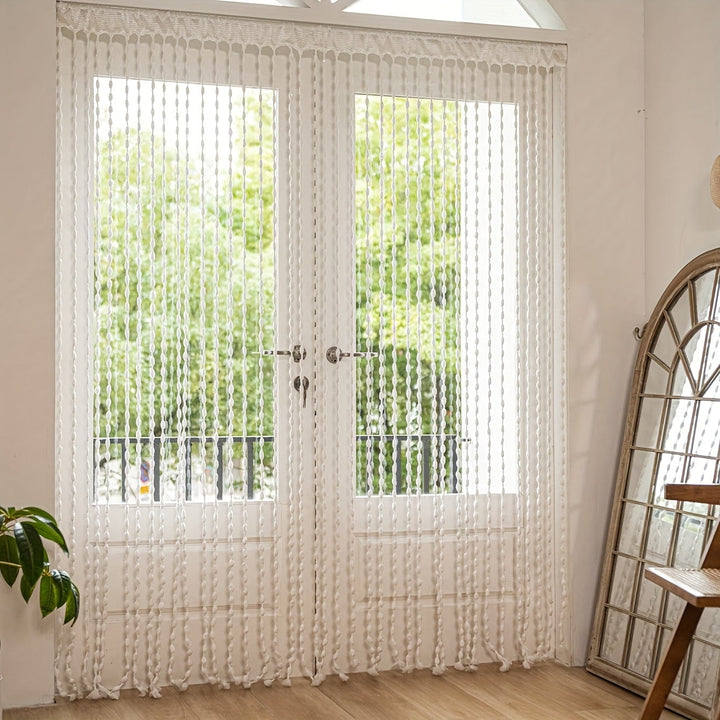BohoDream Bed Canopy with Pearls for Bedroom or Play Area | Bowlift