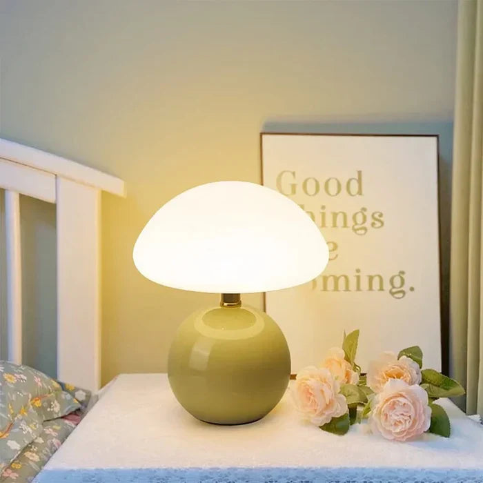 BowLift | Cream Mushroom Lamp - French Vintage Lamp