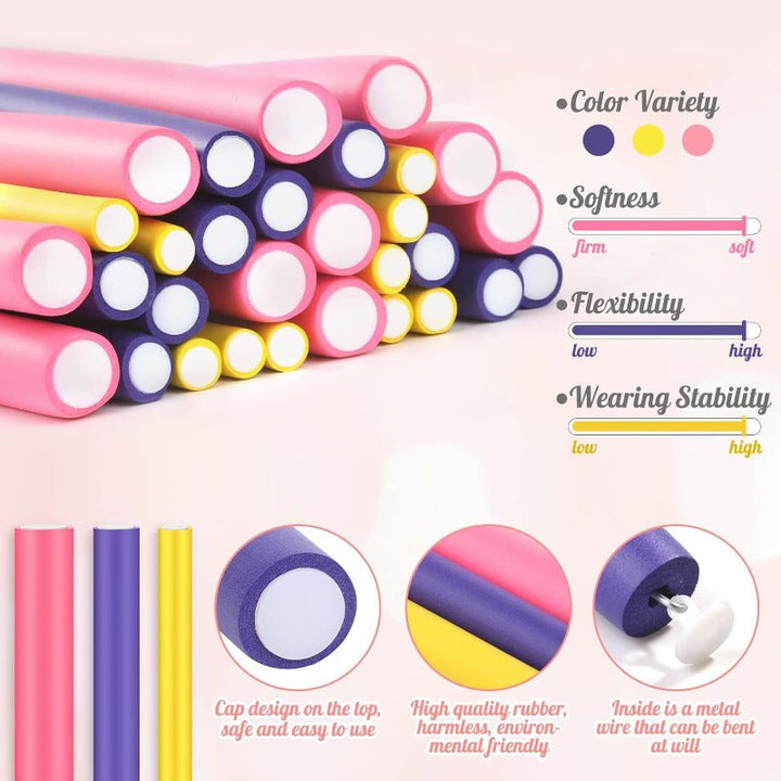 BowLift | No-Heat Curling Rods Set