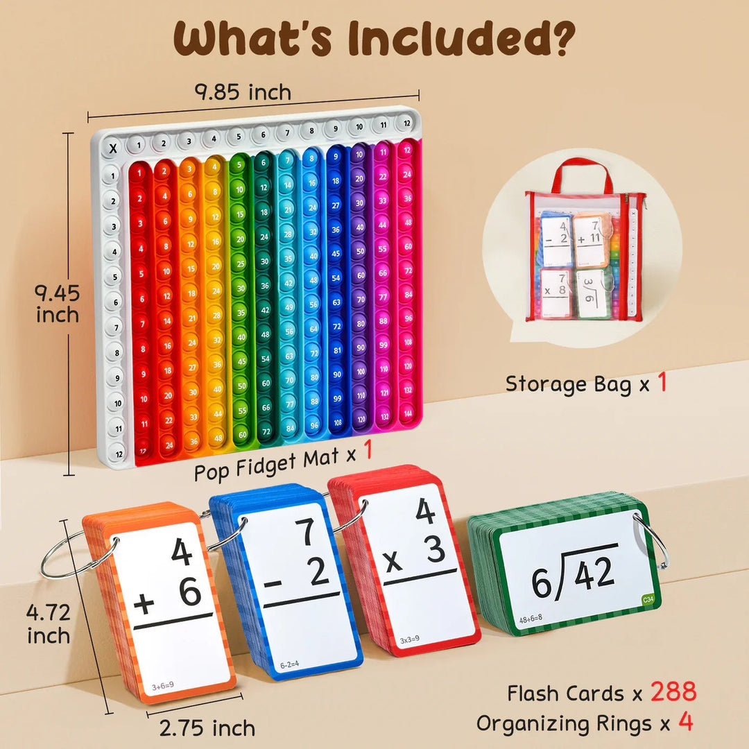 BowLift | Mathematics Flashcards and Pop Fidget Chart