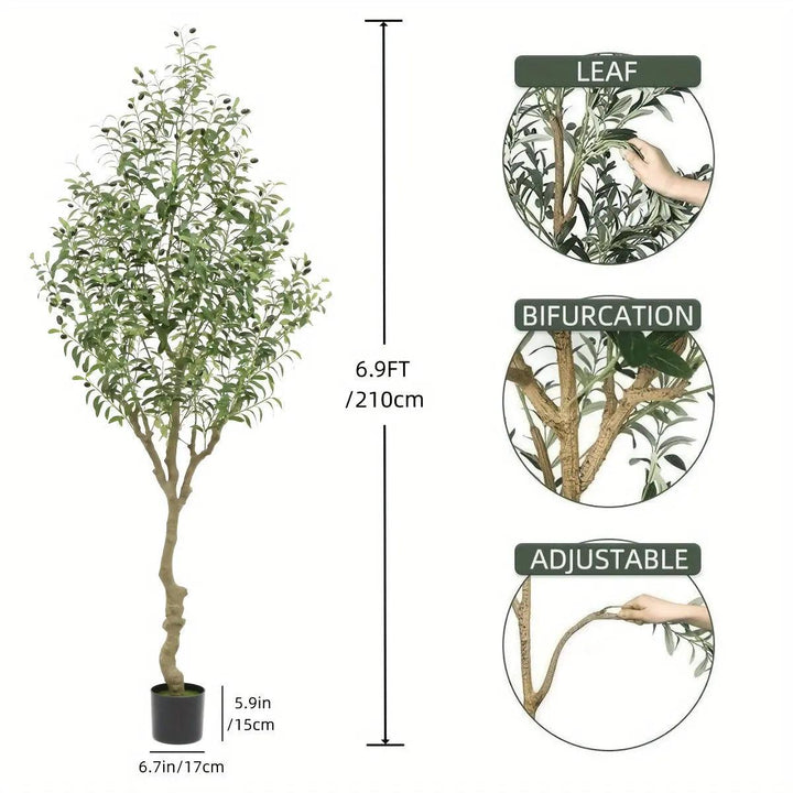BowLift | OlivaLeaf - Lifelike Olive Tree Decoration