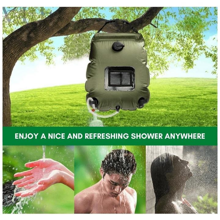 SolarFlow Portable Shower — Experience warm freedom and freshness wherever adventure calls | Bowlift