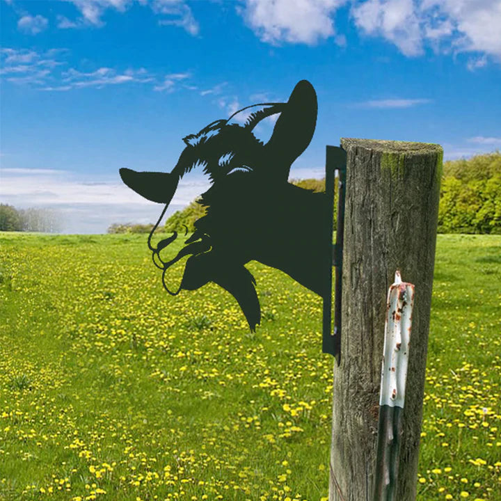 BowLift | Outdoor Garden Farm Peeping Goat Metal Artwork Indoor Decoration
