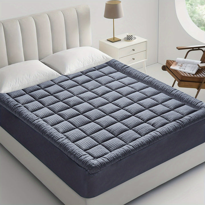 Ultimate Cooling Mattress Pad – Premium Quilted Pillow Top, Luxuriously Fluffy and Ultra-Breathable with Secure 14-18 Deep Pocket Cover – Enhanced Sleep Comfort, 1pc | Bowlift