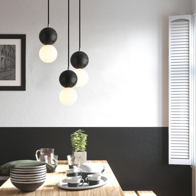 BowLift | Aurora Glow - Luxe LED Pendant Light in Black/White